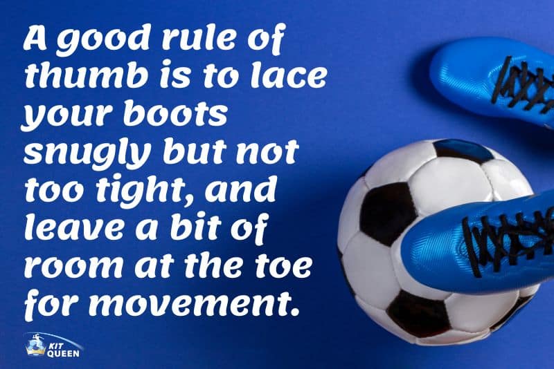 how to lace football boots