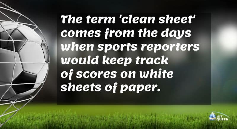 What is a clean sheet in football infographic