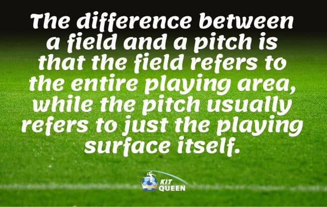 Why is a football field called a pitch infographic