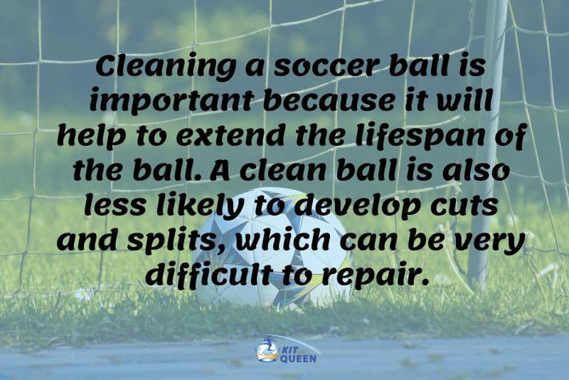 how to clean a football infographic advice - cleaning a football is important because it will extend the lifespan of the ball. A clean ball is also less likely to develop cuts and splits which can be difficult to repair.