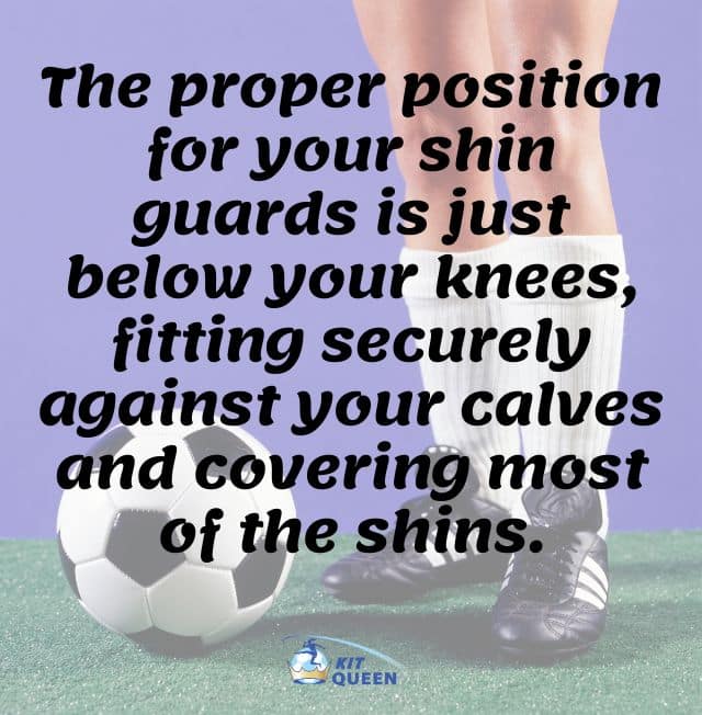 how to wear shin pads for football - the proper position for your shin pads expert advice infographic