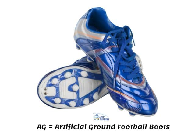 AG (Artificial Grass) infographic photo pf boot sole and studs