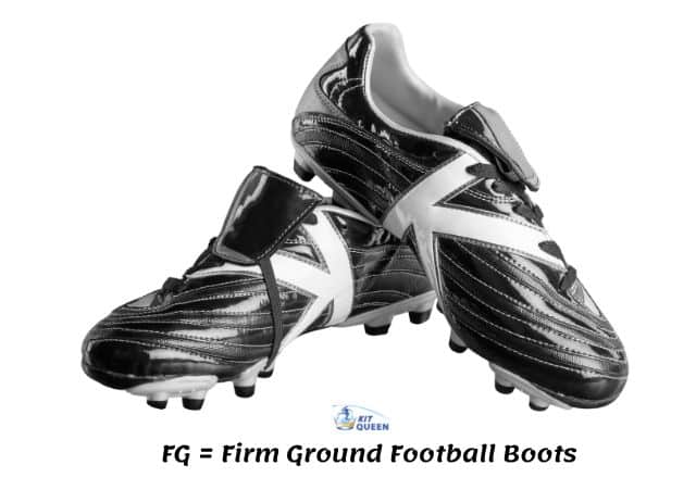 2) FG (Firm Ground) infographic photo of boot sole and studs