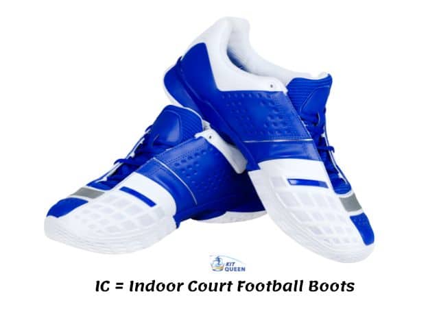 What does IC mean in football boots? indoor court shoes image