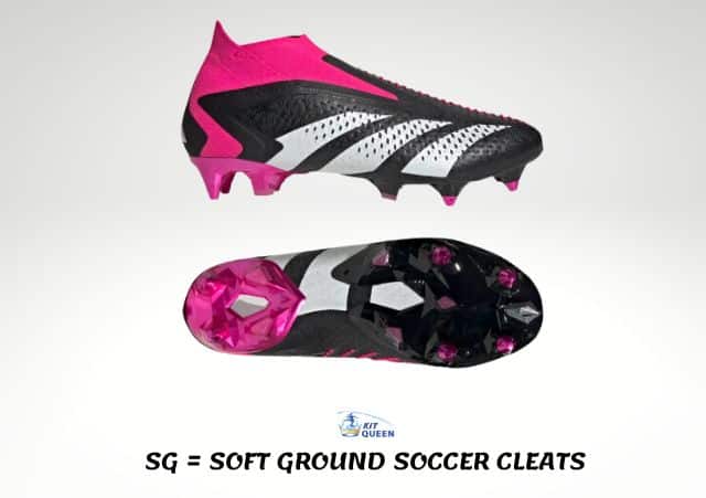 SG = SOFT GROUND football boots infographic