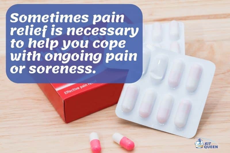Sometimes pain relief is necessary to help you cope with ongoing pain or soreness infographic