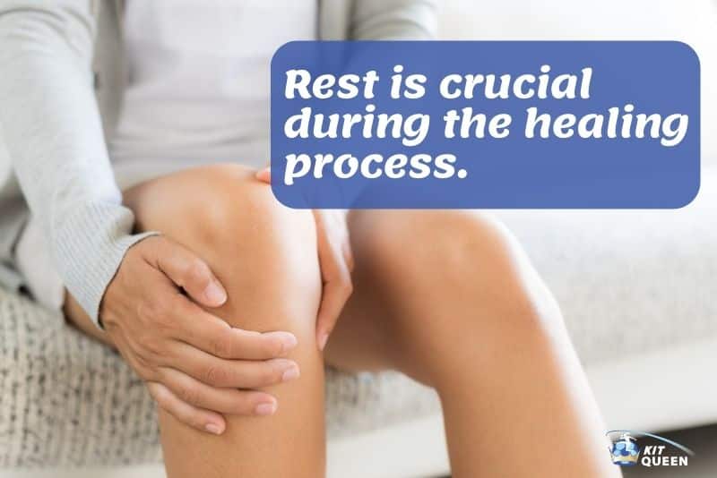 How to recover from a football injury - Rest is crucial during the healing process.