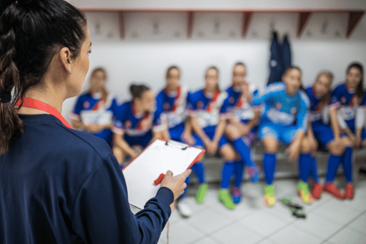 Making a plan for women's football match