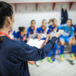 Making a plan for womens soccer match