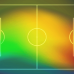 Soccer field heat map illustration